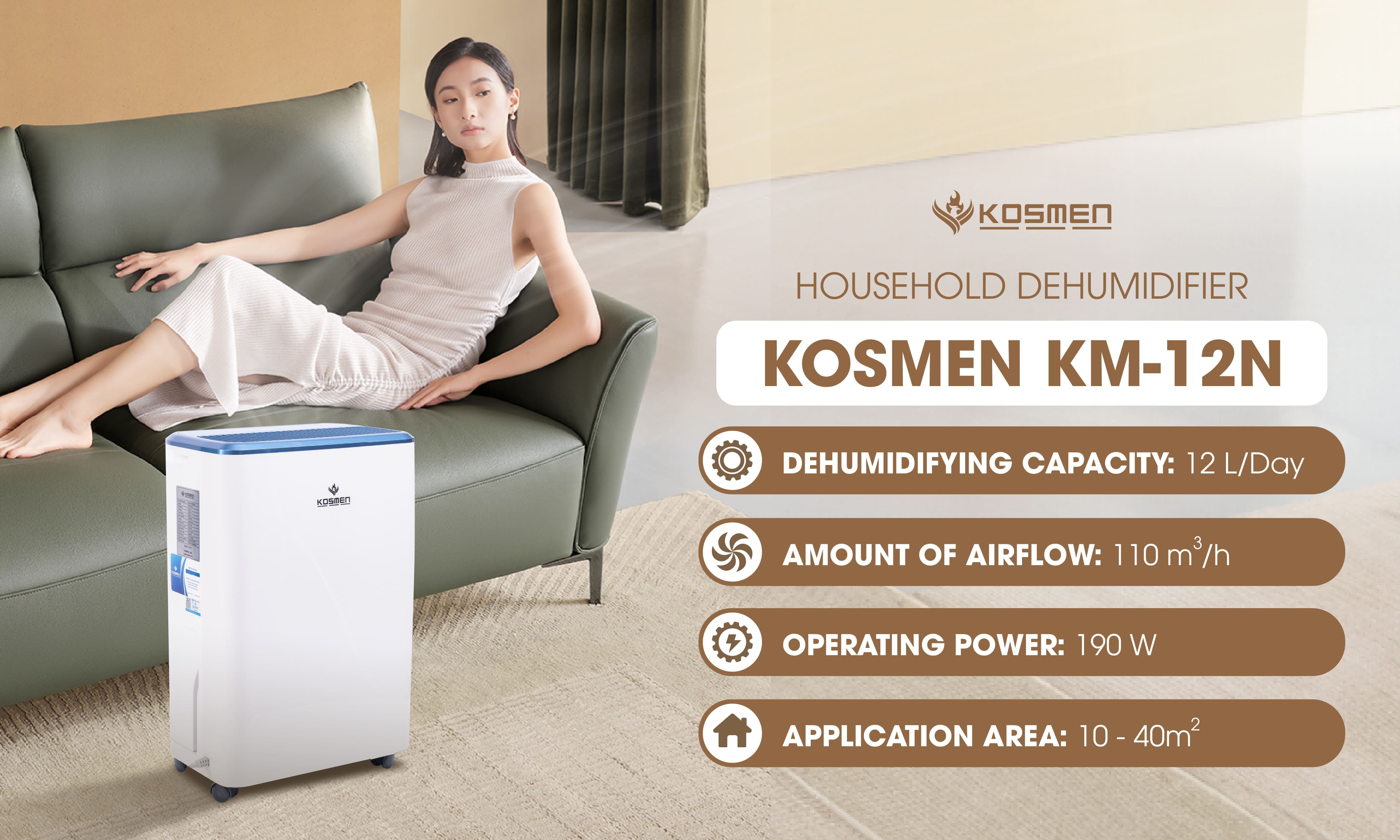 Kosmen KM-12N Dehumidifier