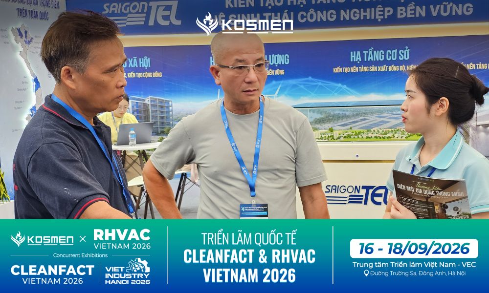 Kosmen Tư Vấn Giải Ph&aacute;p H&uacute;t Ẩm Chuy&ecirc;n Dụng Tại Triển L&atilde;m Ng&agrave;y 2
