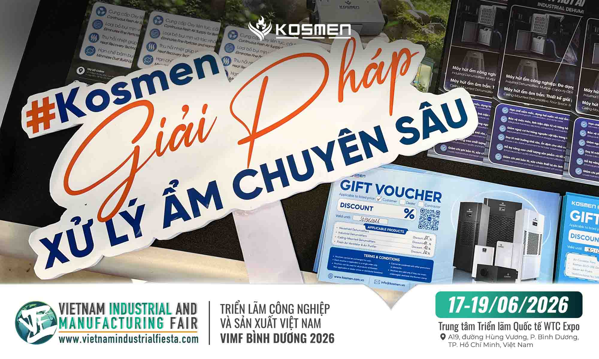 Kosmen tiên phong giải pháp xử lý ẩm và chất lượng không khí