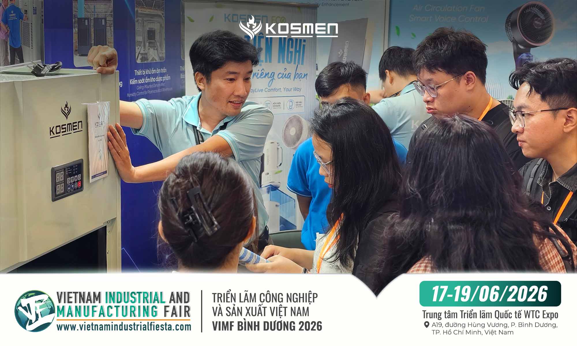Quan khách trực tiếp trải nghiệm sản phẩm Kosmen