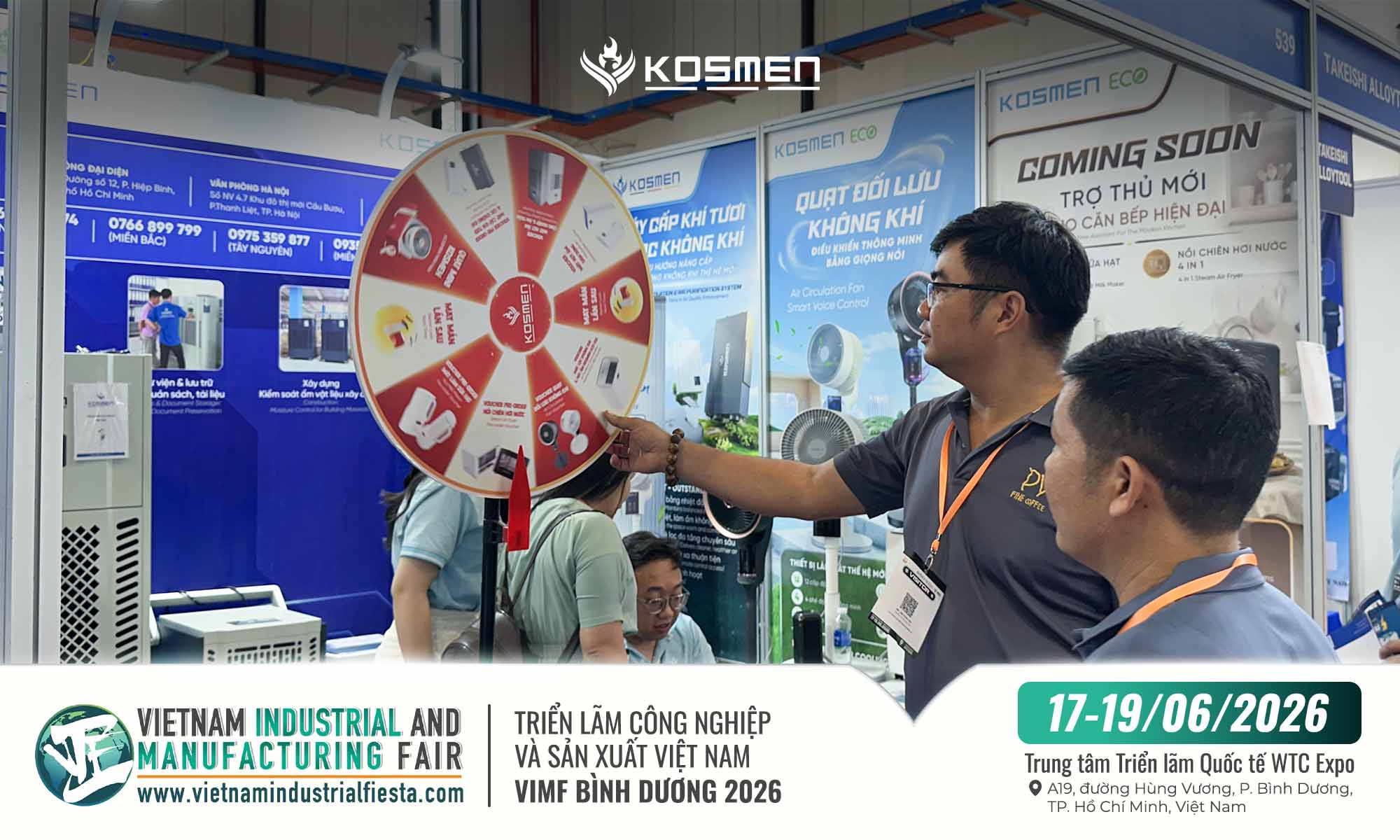 Hoạt động hấp dẫn tại gian hàng Kosmen vẫn đang tiếp tục diễn ra, hân hạnh đón tiếp quan khách