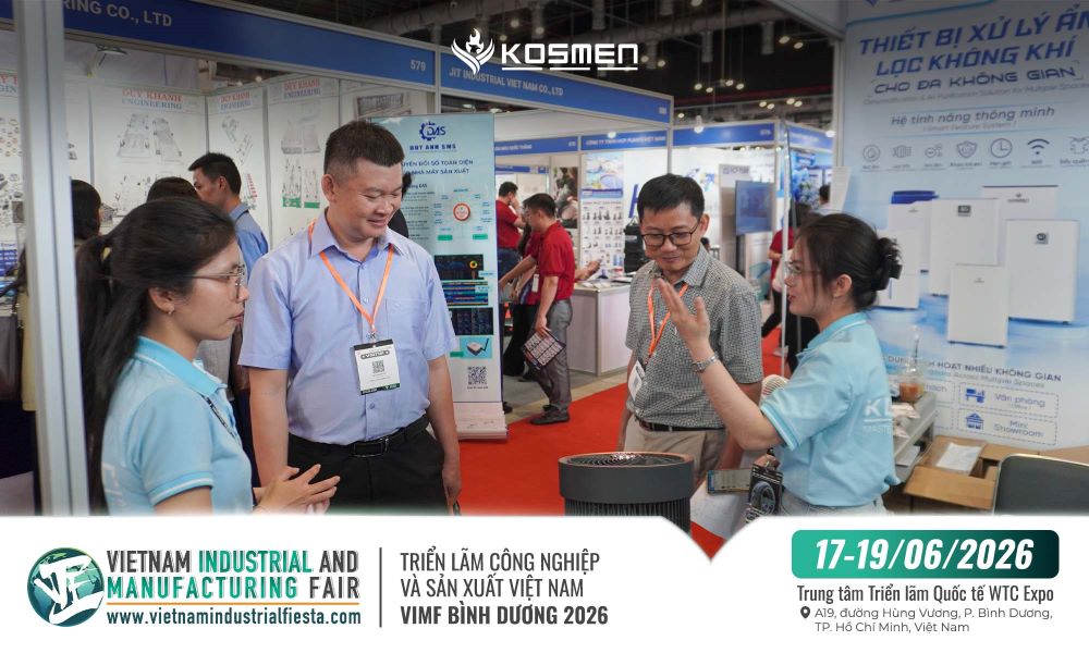 The Kosmen booth welcomed numerous visitors and businesses exploring its products
