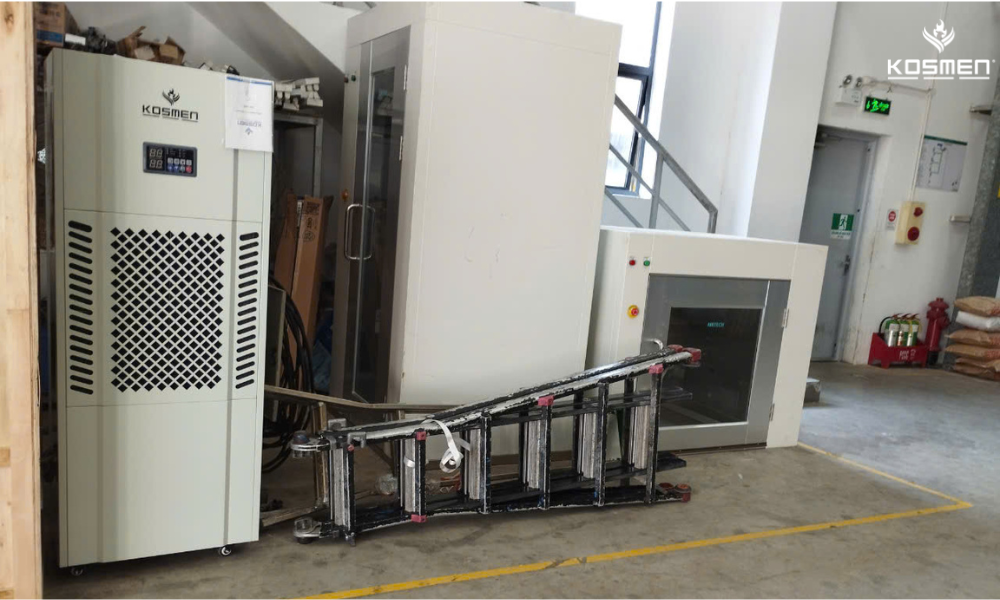 Installing the Kosmen KM-180S dehumidifier ensures effective preservation of storage warehouses