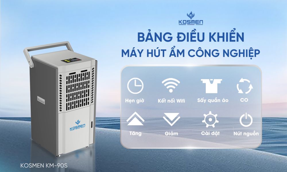 Bảng điều khiển máy hút ẩm Kosmen KM-90S
