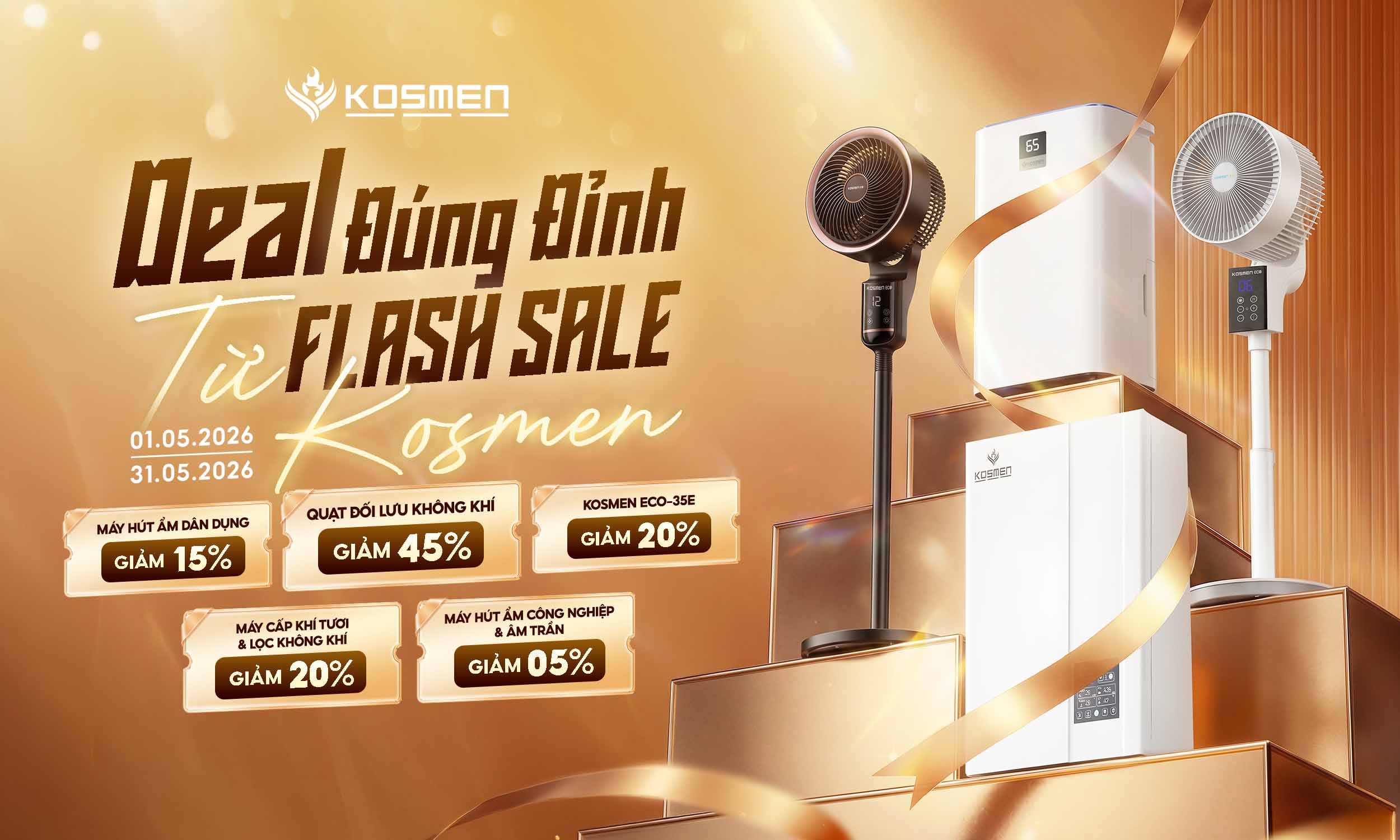 Tháng 5 Deal Đúng Đỉnh - Flash Sale Mùa Hè Từ Kosmen