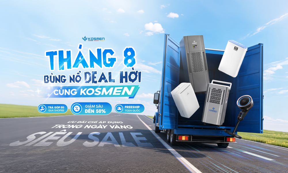 Đừng bỏ lỡ deal si&ecirc;u khủng đến 50% trong th&aacute;ng 8 n&agrave;y c&ugrave;ng Kosmen