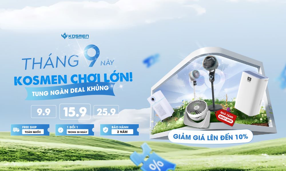 Sale Tháng 9: Ngày Vàng Giá Sốc - Kosmen Sale Chấn Động