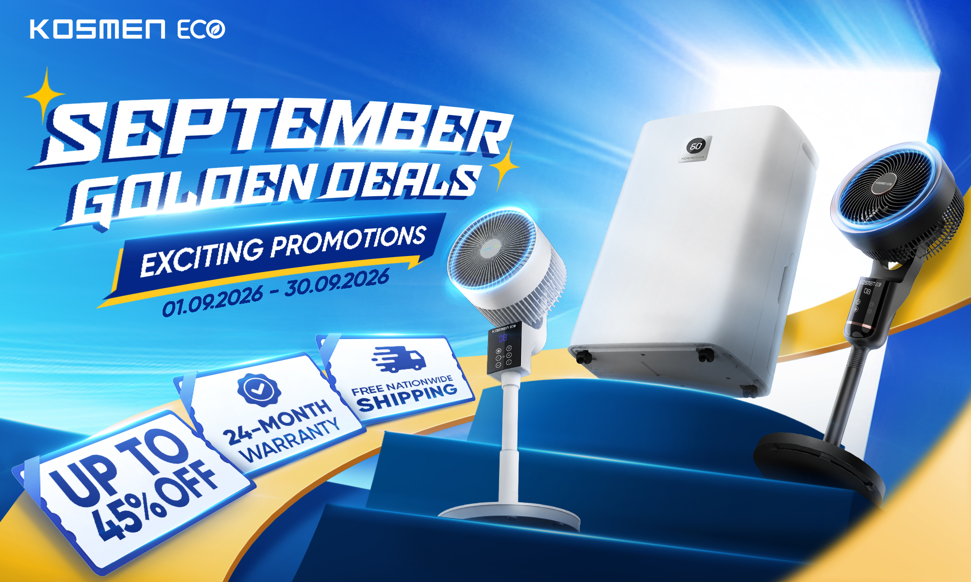 September Super Sale, Discounts Up to 45% with Kosmen Eco