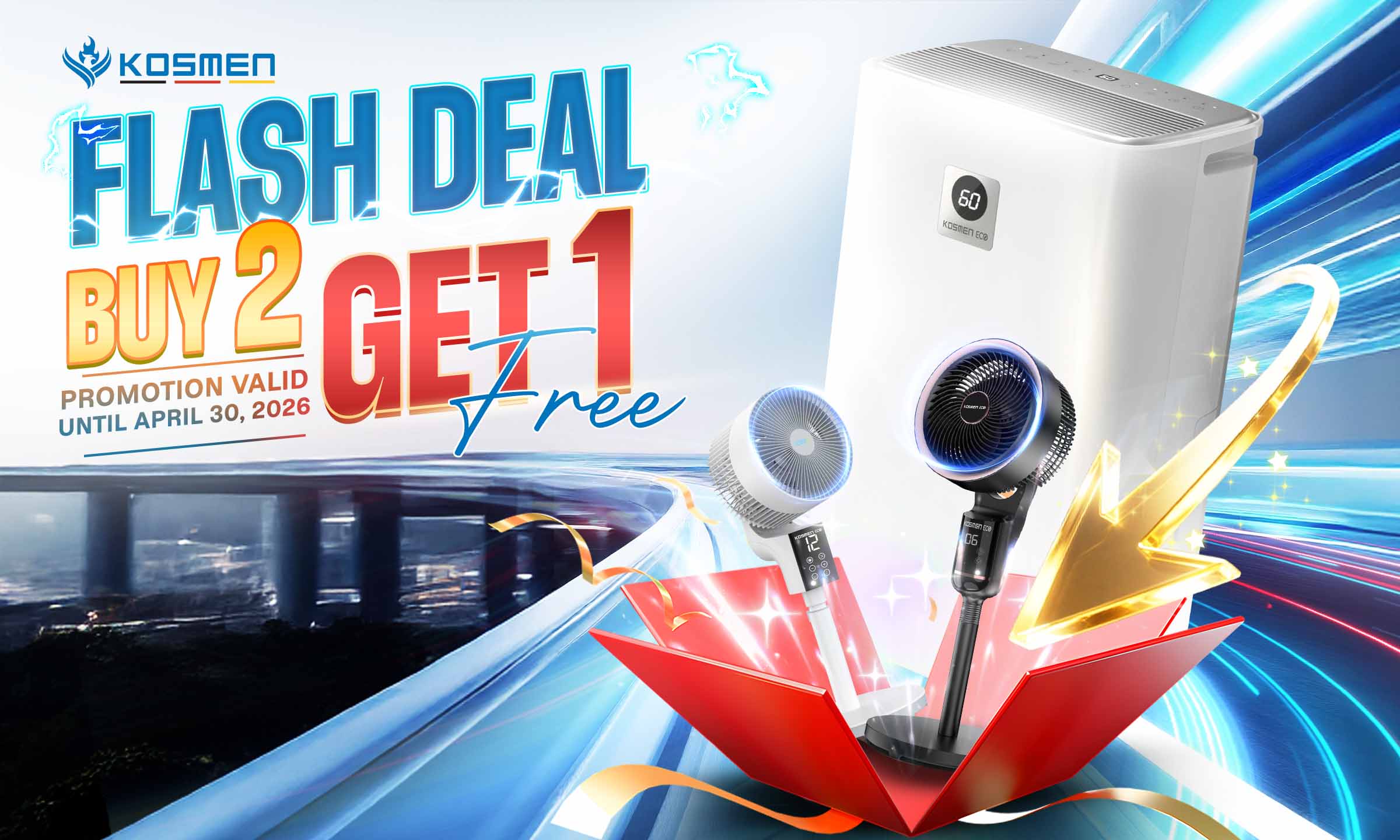 Buy 2 Get 1 Free combo &ndash; attractive gifts from Kosmen